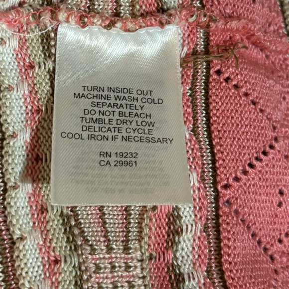 Alfred Dunner Pointelle Striped Short Sleeve Sweater - Picture 7 of 7